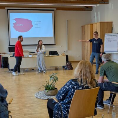 Präsentation von Philipp Bayer während der GemJA Tagung