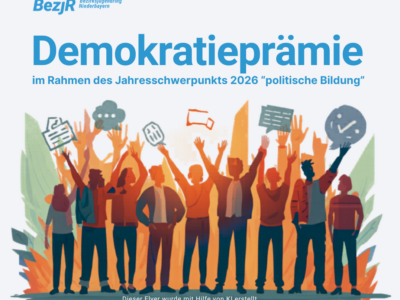 Demokratieprämie im Rahmen des Jahresschwerpunkts „politische Bildung“